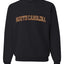 South Carolina  Camo Fill Orange Outline Sweater, Unisex Crewneck Sweatshirts