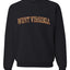 West Virginia  Camo Fill Orange Outline Sweater, Unisex Crewneck Sweatshirts