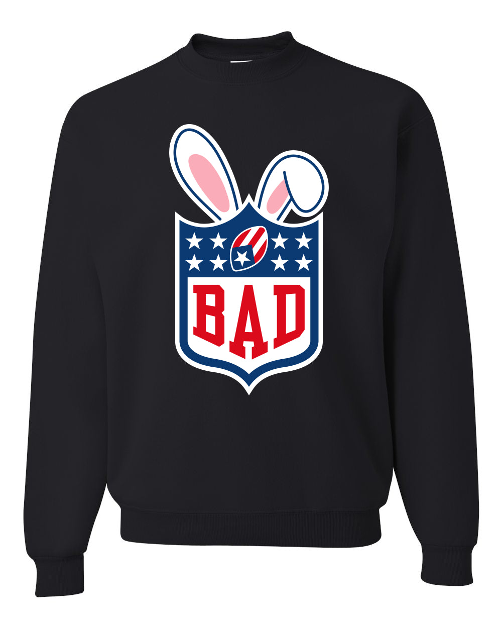 Bunny Bowl Football BAD Parody Sweater, Unisex Crewneck Sweatshirts