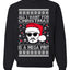 Johnny D All I Want For Christmas is a Mega Ugly Christmas Sweater Unisex Crewneck Sweatshirt