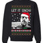 Hunter Let It Snow Biden Ugly Christmas Sweater Unisex Crewneck Sweatshirt