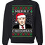Merry Creedmas Office Humor TV Ugly Christmas Sweater Unisex Crewneck Sweatshirt