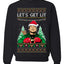 Let's Get Lit Clark Vacation Ugly Christmas Sweater Unisex Crewneck Sweatshirt