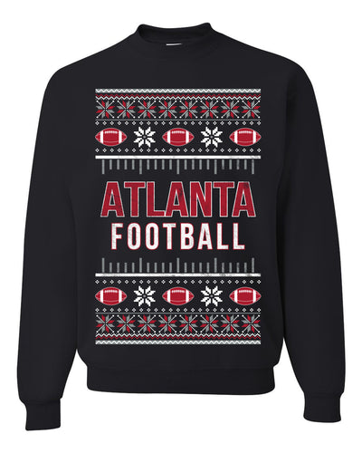 City of Atlanta ATL American Football Fantasy Fan Ugly Christmas Sweater Unisex Crewneck Sweatshirt