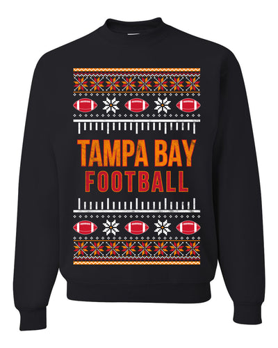 City of Tampa Bay TB American Football Fantasy Fan Ugly Christmas Sweater Unisex Crewneck Sweatshirt