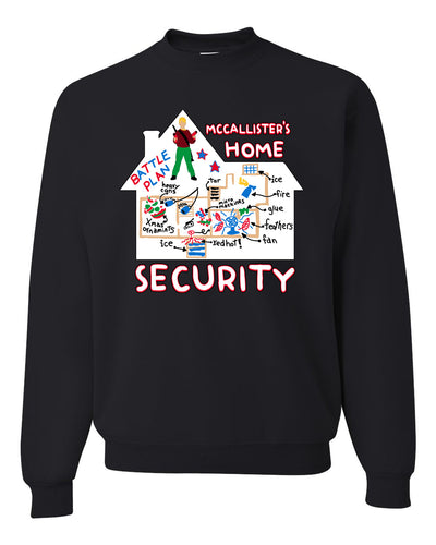 McCallister's Home Security Battle Plans Alone Christmas Unisex Crewneck Sweatshirt