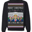 Merry Christmas and a MAGA New Year 2025 Ugly Christmas Sweater Crewneck Sweatshirts