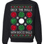 Deck the Halls with Bocce Balls, Funny Classic Italy Italian Sports Ugly Christmas Sweater Crewneck Sweatshirts