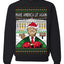 Make America Lit Again Funny Trump 2024 White House MAGA Ugly Christmas Sweater Crewneck Sweatshirt