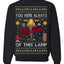 You Were Always Jealous Of This Lamp, Fra Gee Lay Classic 80s Xmas Movie Quote Fragile Leg Lamp Story Unisex Ugly Christmas Sweater Crewneck Sweatshirt