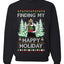 Finding My Happy Holiday, Unisex Ugly Christmas Sweater, Crewneck Sweatshirts