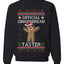 Official Gingerbread Taster, Unisex Ugly Christmas Crewneck Sweatshirts