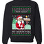 Ask Your Mom About My North Pole Naughty Santa, Unisex Ugly Christmas Sweater, Crewneck Sweatshirts