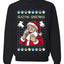 Seazyns Greeting Santa Packing Lip Pouch, Unisex Ugly Christmas Sweater Crewneck Sweatshirts