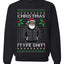 Santa Christmas Type Shit, Unisex Ugly Christmas Sweater Crewneck Sweatshirts