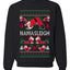 Namasleigh, Namaste Yoga Santa Claus, Unisex Ugly Christmas Sweater Crewneck Sweatshirts