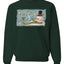 Let it Snow Green Scarf Snowman Merry Christmas Unisex Crewneck Graphic Sweatshirt