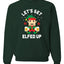 Pixelated Elf Merry Christmas Unisex Crewneck Graphic Sweatshirt