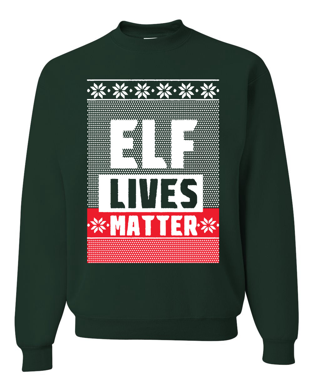 Elf Lives Matter Christmas Sweater Unisex Crewneck Sweatshirt