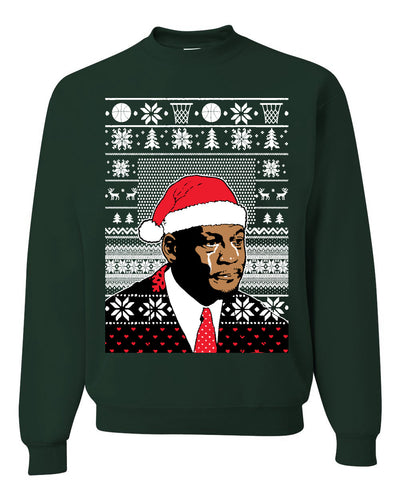 Christmas Crying Jordan Unisex Crewneck Sweatshirt