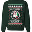 Out Here Looking Like A Snack Cookie Ugly Christmas Sweater Unisex Crewneck Sweatshirt