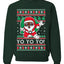Yo Yo Yo Black Santa Ugly Christmas Sweater Unisex Crewneck Sweatshirt