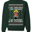 I Like Christmas, I like Presents Cardi Ugly Christmas Sweater Unisex Crewneck Sweatshirt