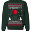 Merry Swishmas Basketball Sports Ugly Christmas Sweater Crewneck Sweatshirt