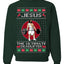 Jesus the Ultimate Deadlifter | Funny Ugly Christmas Sweater Crewneck Sweatshirt