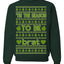 Tis the Season to Be Brat Green Text, Xmas Viral Meme Music Rave Concert Merch Ugly Christmas Sweater Crewneck Sweatshirt