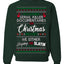 Serial Killer Docs or Christmas Movies Slaying Sleighing Ugly Christmas Sweater Crewneck Sweatshirt