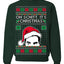 Oh Schitt It's Christmas Funny David Tv Show Sitcom Ugly Christmas Sweater Crewneck Sweatshirt