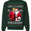 Santa's Favorite President Red Suit Trump Ugly Christmas Sweater Crewneck Sweatshirt