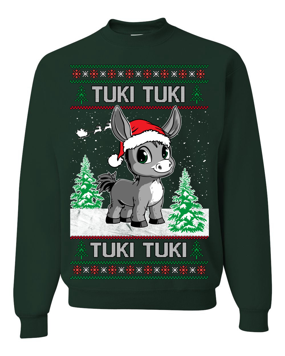 Tuki Tuki Tuki Funny Spanish Music Lyrics Ugly Christmas Sweater Crewneck Sweatshirt
