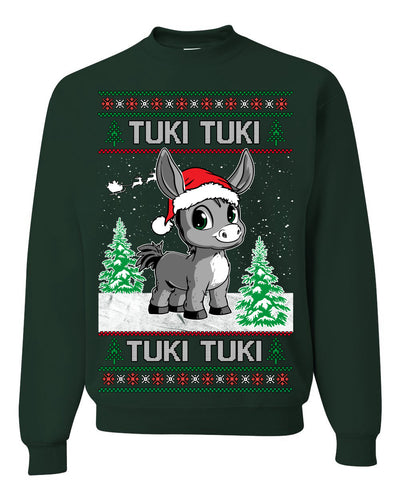 Tuki Tuki Tuki Funny Spanish Music Lyrics Ugly Christmas Sweater Crewneck Sweatshirt