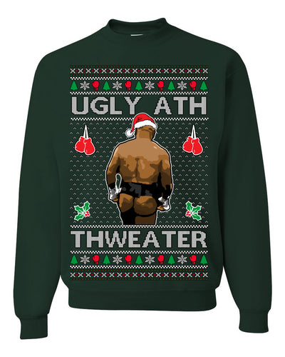 Ugly Ath Sweater Merry Chrithmith, Butt Viral Ugly Ass Boxing Fight, Funny Ugly Christmas Sweater Crewneck Sweatshirt
