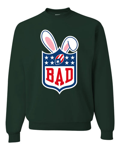 Bunny Bowl Football BAD Parody Sweater, Unisex Crewneck Sweatshirts