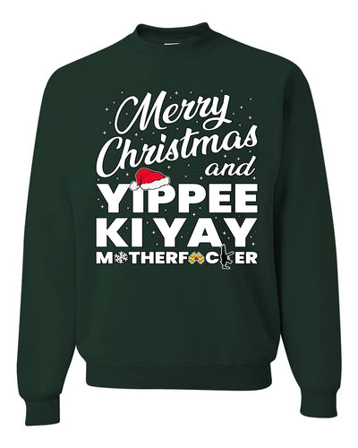 Merry Christmas and Yippee Ki Yay MOFO Christmas Unisex Crewneck Sweatshirt