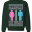 All I Want For Christmas Is For There To Be Two Genders Ugly Christmas Sweater Unisex Crewneck Sweatshirt