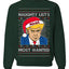 Naughty List's Most Wanted Trump Mugshot Ugly Christmas Sweater Unisex Crewneck Sweatshirt