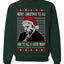 Sleepy Joe Merry Xmas To All And All A Good Night Ugly Christmas Sweater Unisex Crewneck Sweatshirt