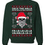 Valhalla Deck The Halls With Skulls & Bodies Ugly Christmas Sweater Unisex Crewneck Sweatshirt