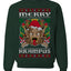 Merry Krampus Santa Folklore Figure Horror Ugly Christmas Sweater Unisex Crewneck Sweatshirt