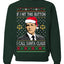 Harvey Hit This Button I Call Santa Specter TV Show Parody Ugly Christmas Sweater Unisex Crewneck Sweatshirt