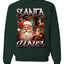 Santa Claus Bootleg Rap Music Style Ugly Christmas Sweater Crewneck Sweatshirt