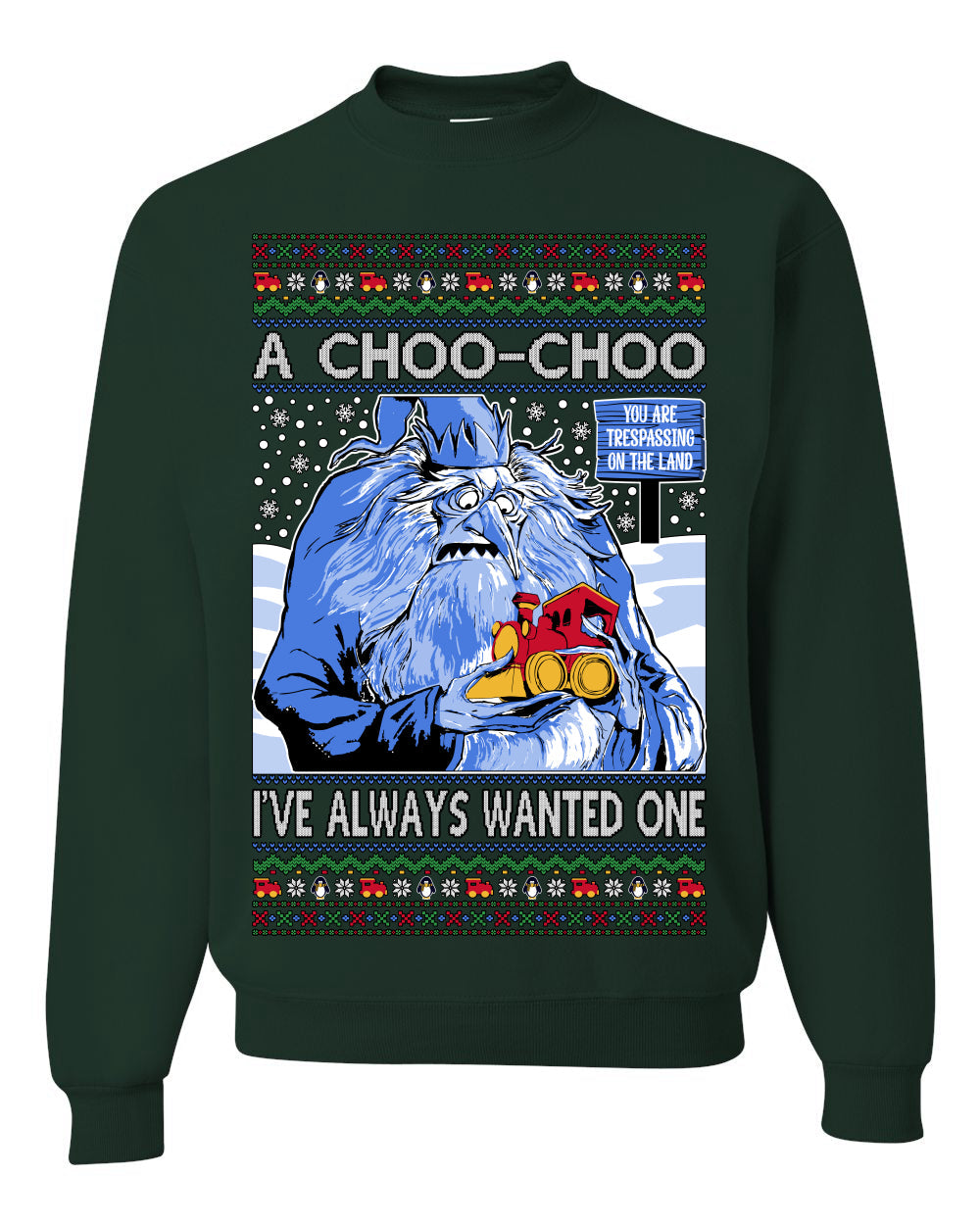 A Choo Choo I've Always Wanted One Winter Warlock Movie Ugly Christmas Sweater