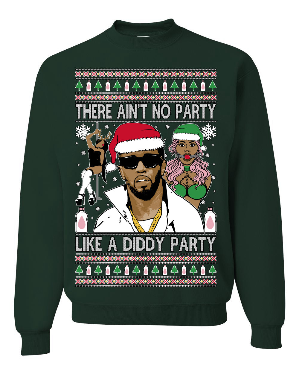 There Ain't No Party Like a Diddy Party Viral Music Meme Ugly Christmas Sweater