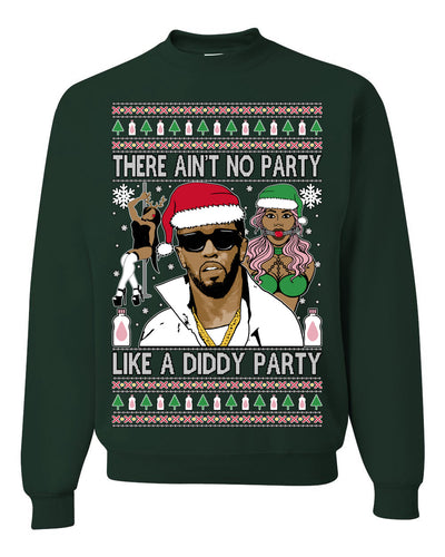 There Ain't No Party Like a Diddy Party Viral Music Meme Ugly Christmas Sweater