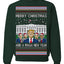 Merry Christmas and a MAGA New Year 2025 Ugly Christmas Sweater Crewneck Sweatshirts