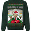 Make America Lit Again Funny Trump 2024 White House MAGA Ugly Christmas Sweater Crewneck Sweatshirt